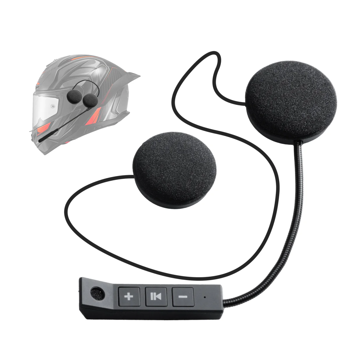 Moman H4 Best Wireless Earphones for Motorcycle Riding (Single Person Use)