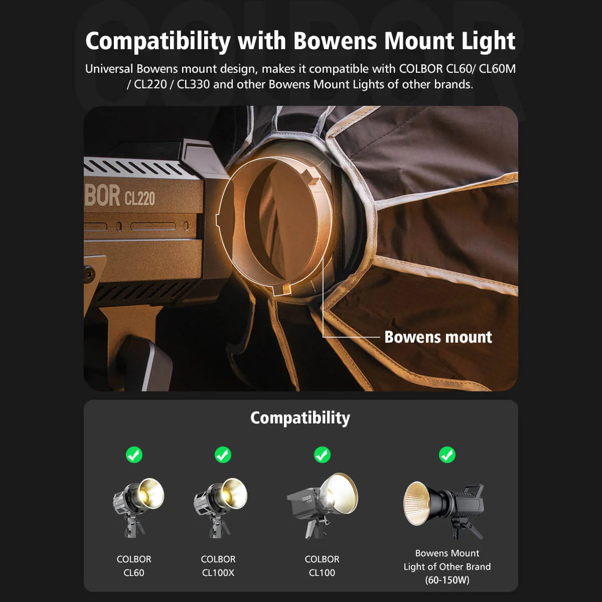 COLBOR BP65 Bowens Mount Softbox of 65cm - Image 7