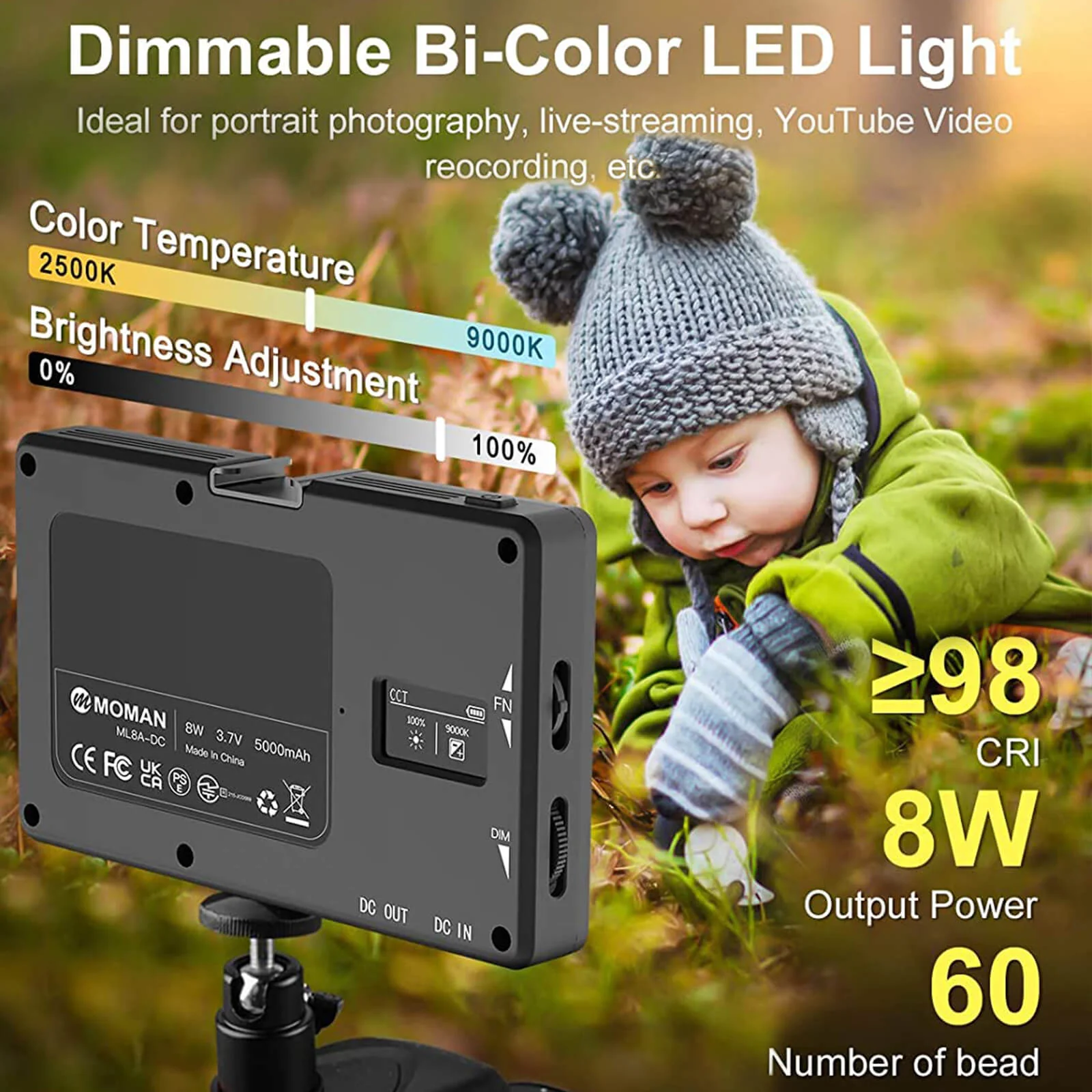 Moman ML3-D Camera LED Light - Image 7