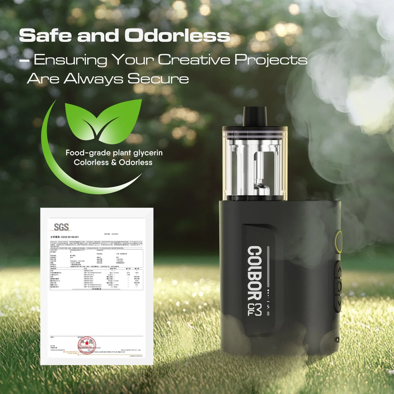 COLBOR CF3 30W Fog Machine for Photography with 60° Tip-Over Protection, Bendable Fan, and Wireless Remote - Image 6