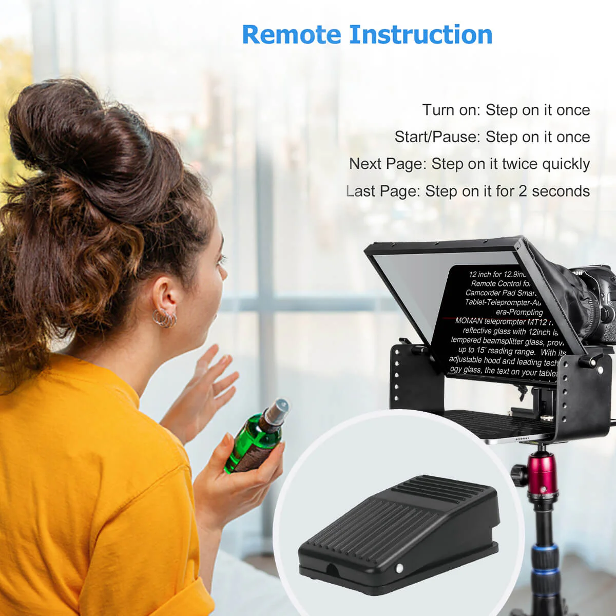Moman FS1 Foot Control Pedal for Teleprompter - Image 3