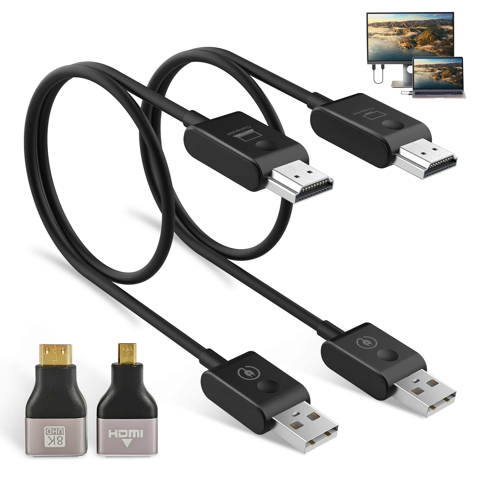 Moman CS6 Wireless 4K HDMI Transmitter and Receiver for Video Projection - Image 9