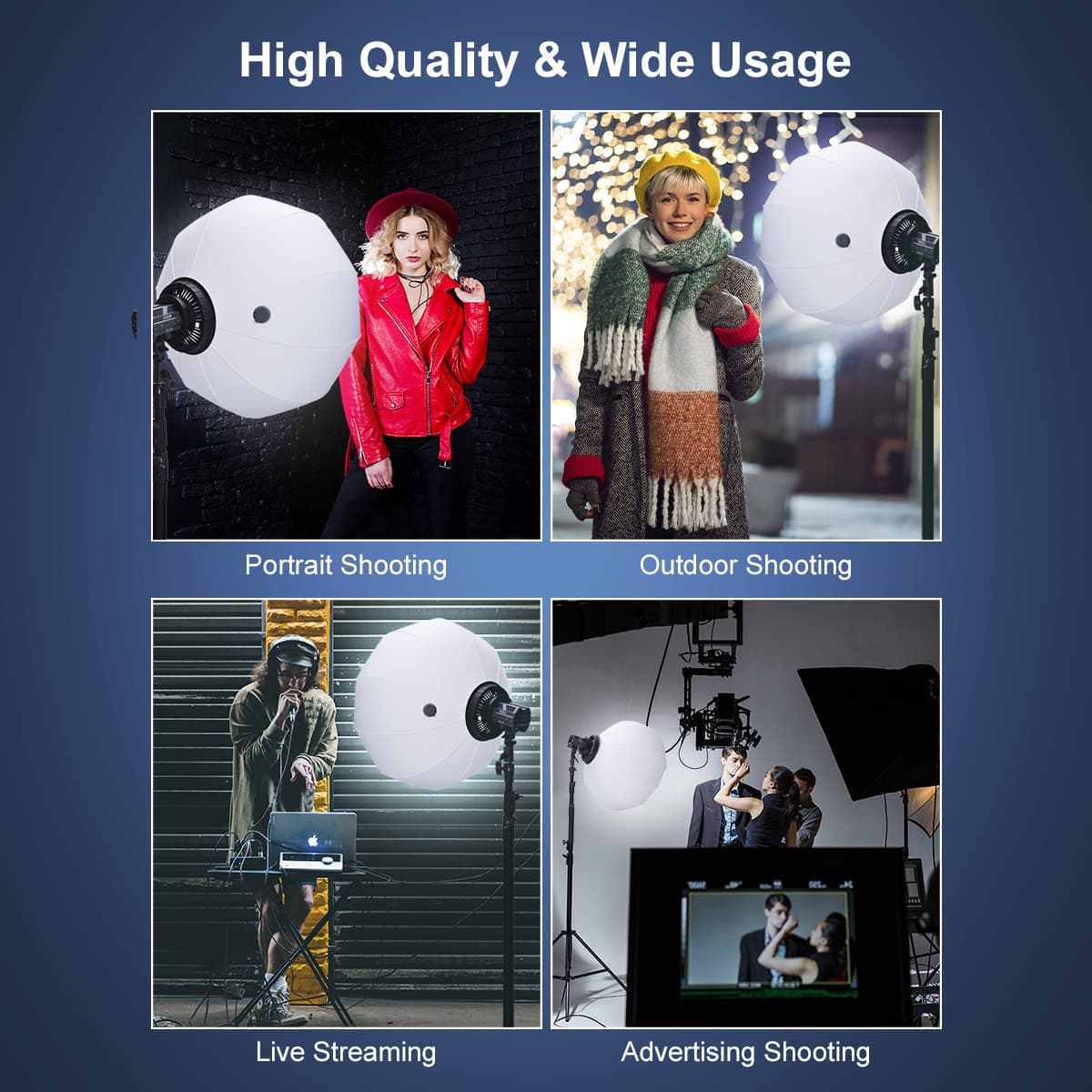 COLBOR BL65 65cm Lantern Softbox for 360° Light Source in Photography - Image 6