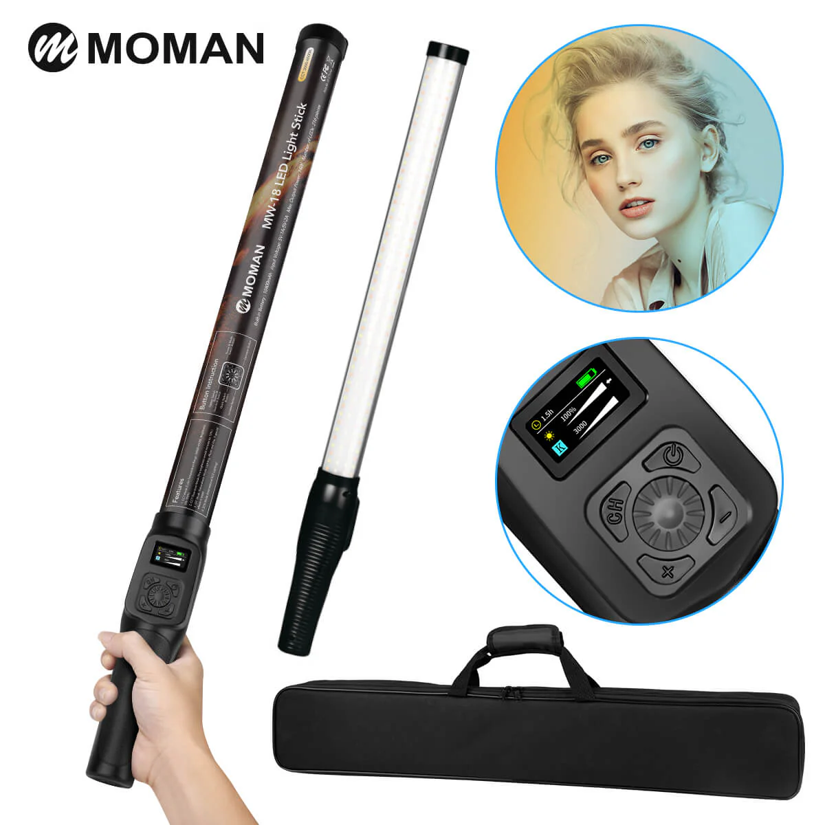 Moman MW-18 LED Photography Light Stick