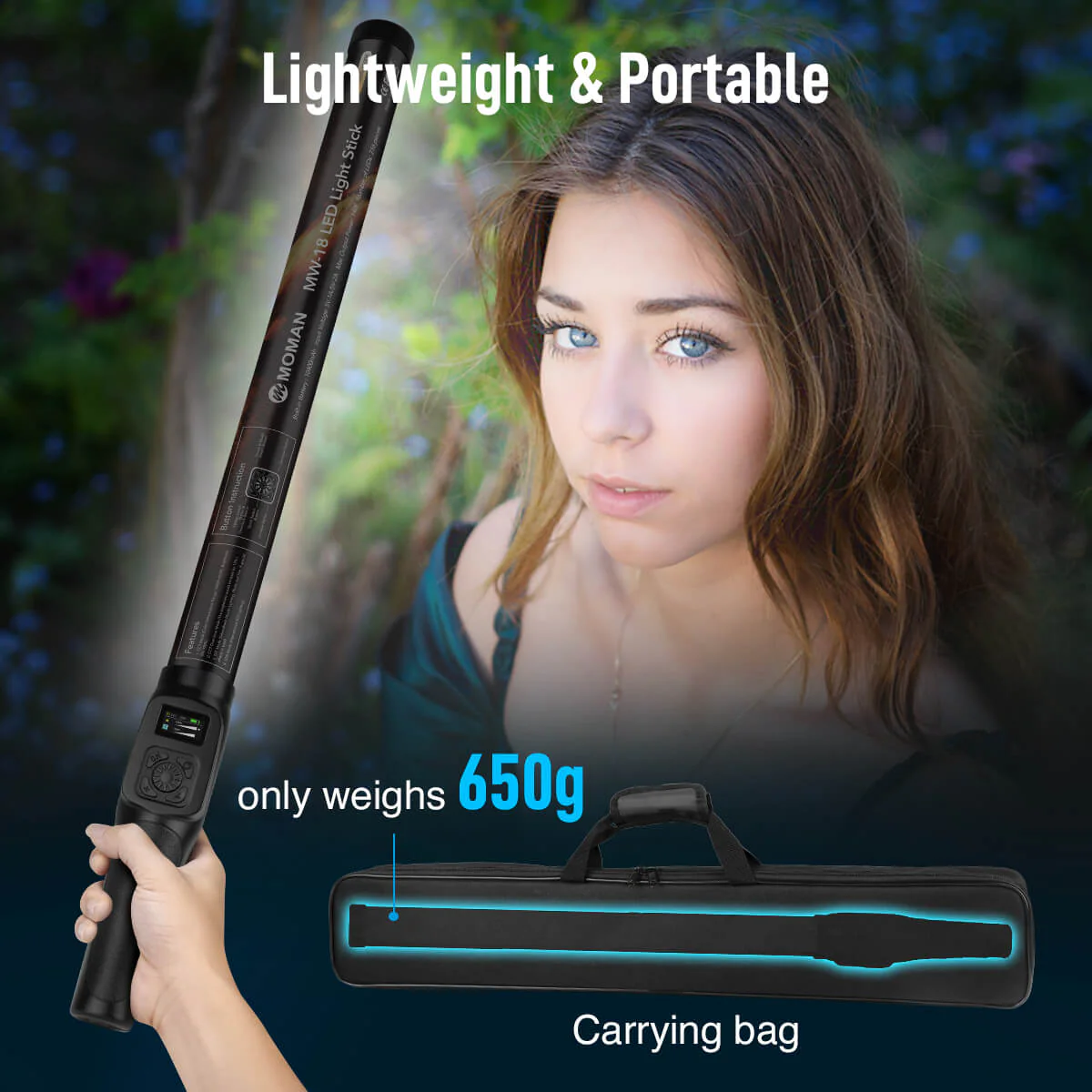 Moman MW-18 LED Photography Light Stick - Image 8