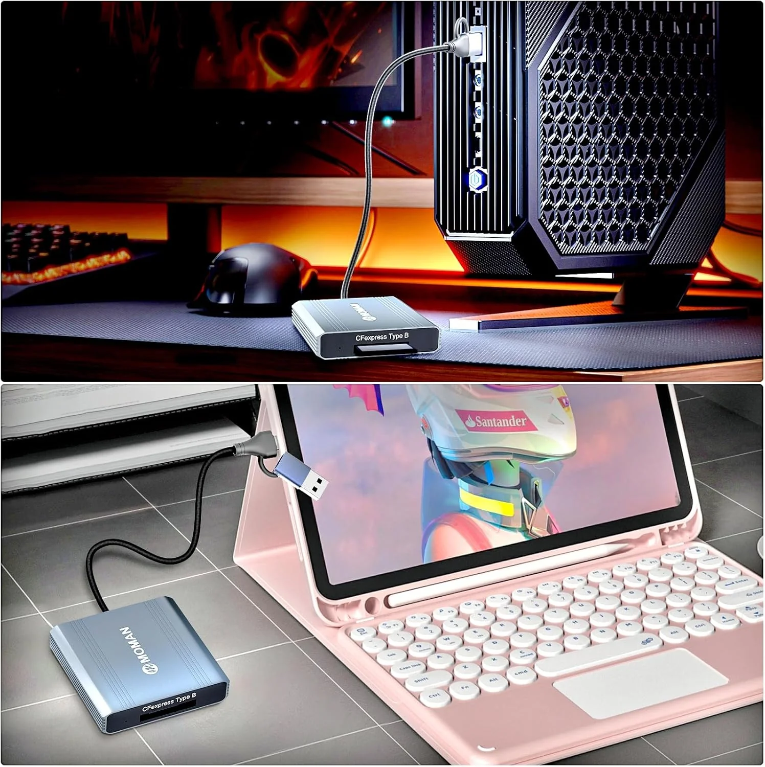Gift for Beginner Photographer Moman C1B CFexpress Card Reader, USB 3.1 Gen 2 High-speed Data Transfer Adapter for Windows - Image 7