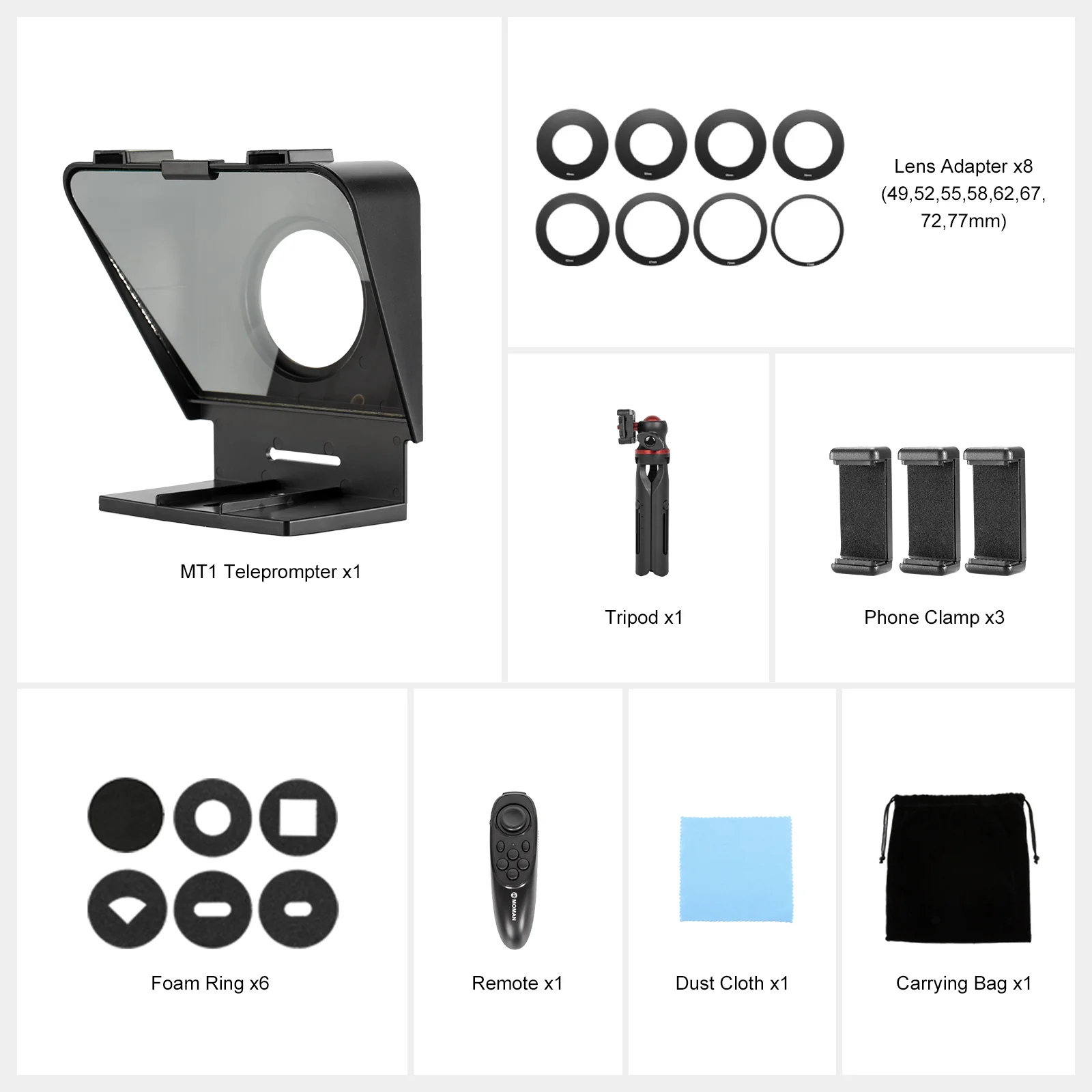 Moman MT1 Smartphone Teleprompter - Image 8