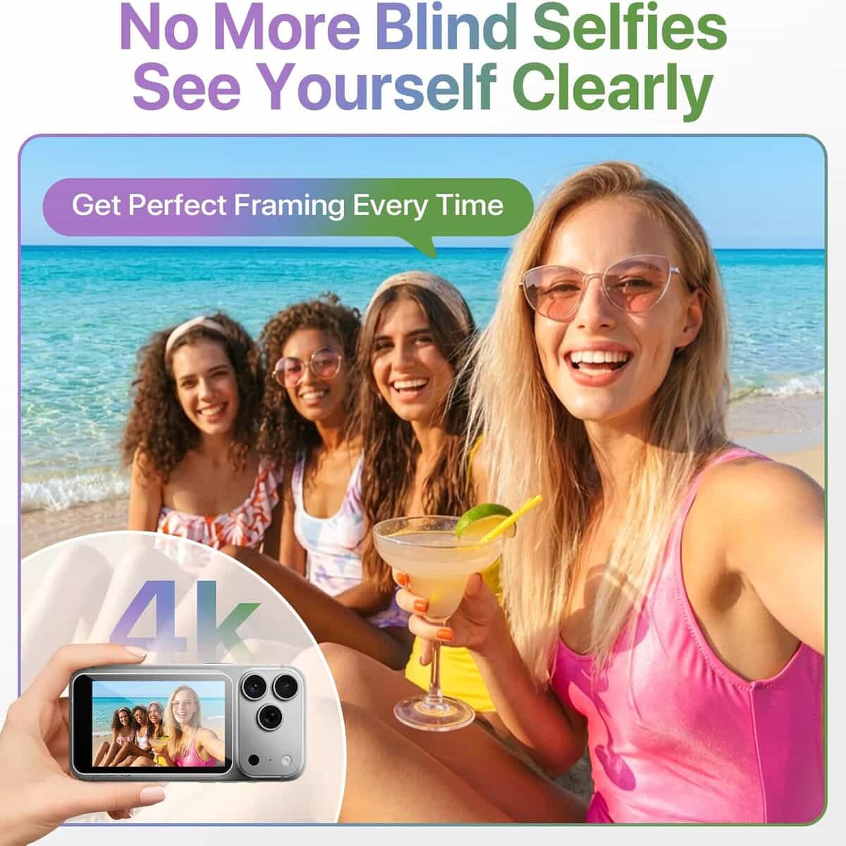 Moman XView M4 Touch Screen Monitor for Phone, Rear-Camera Filming & Camera Setting Control - Image 3