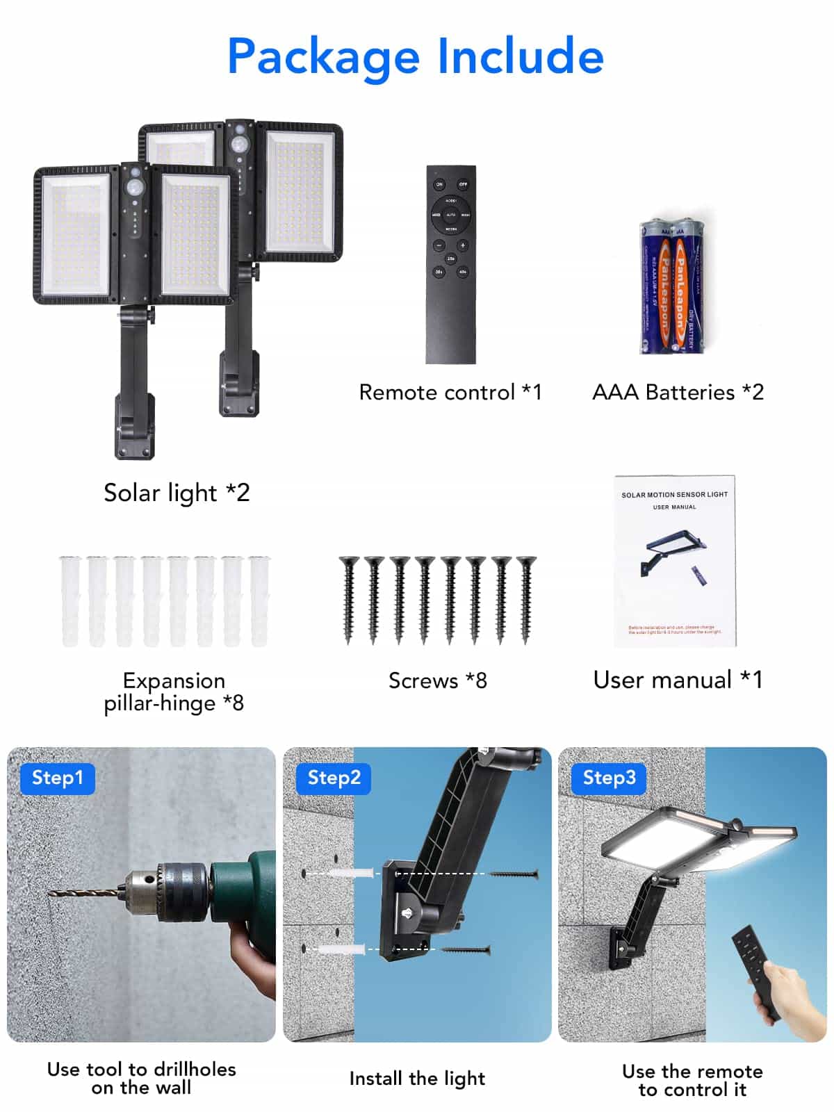 Moman SL218 Outdoor LED Solar Spotlight - Image 7