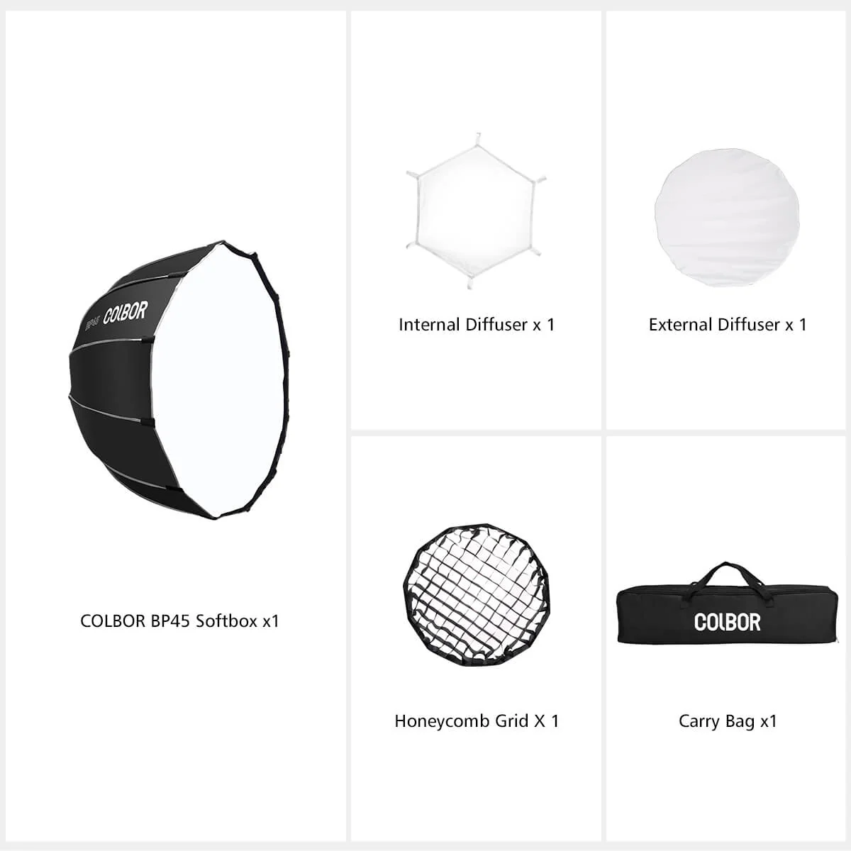 COLBOR BP45 Photography Light Softbox of 45cm - Image 8