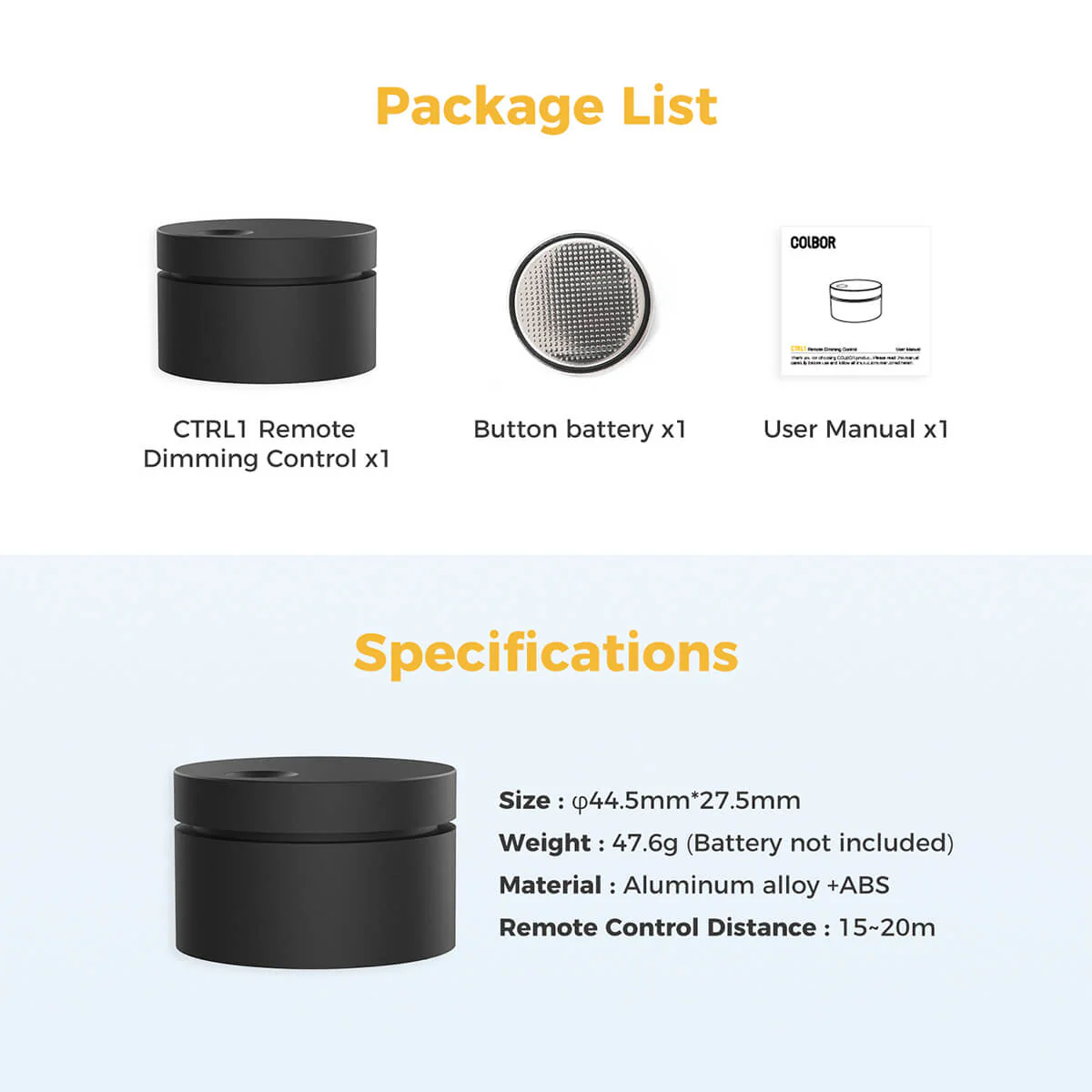COLBOR CTRL1 Remote Control for Lights in Barrier-free Distance of 15-20 meters - Image 6