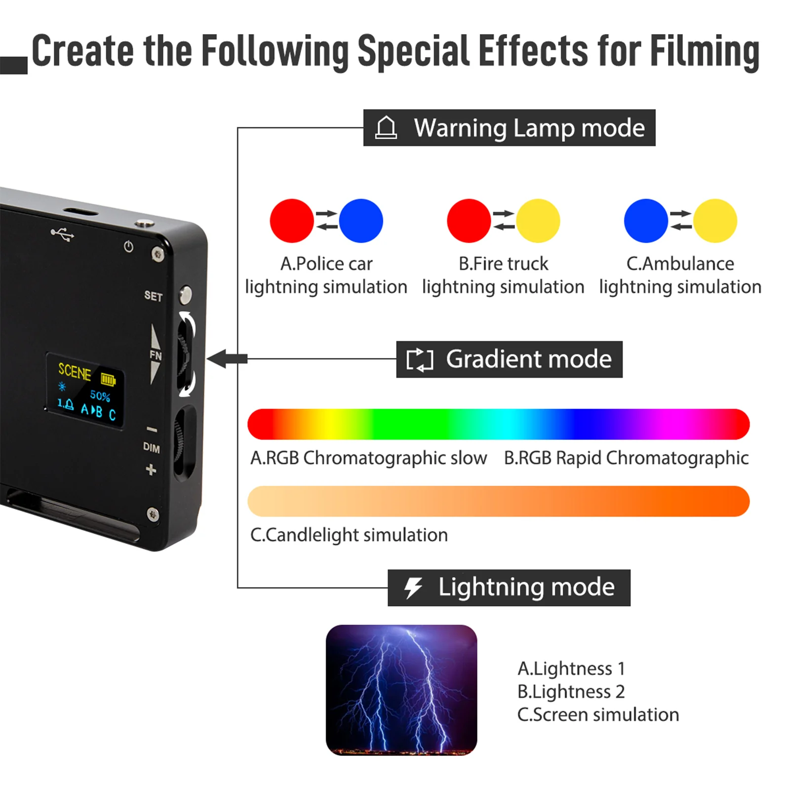Moman ML9-RGB Best RGB Camera Light - Image 6