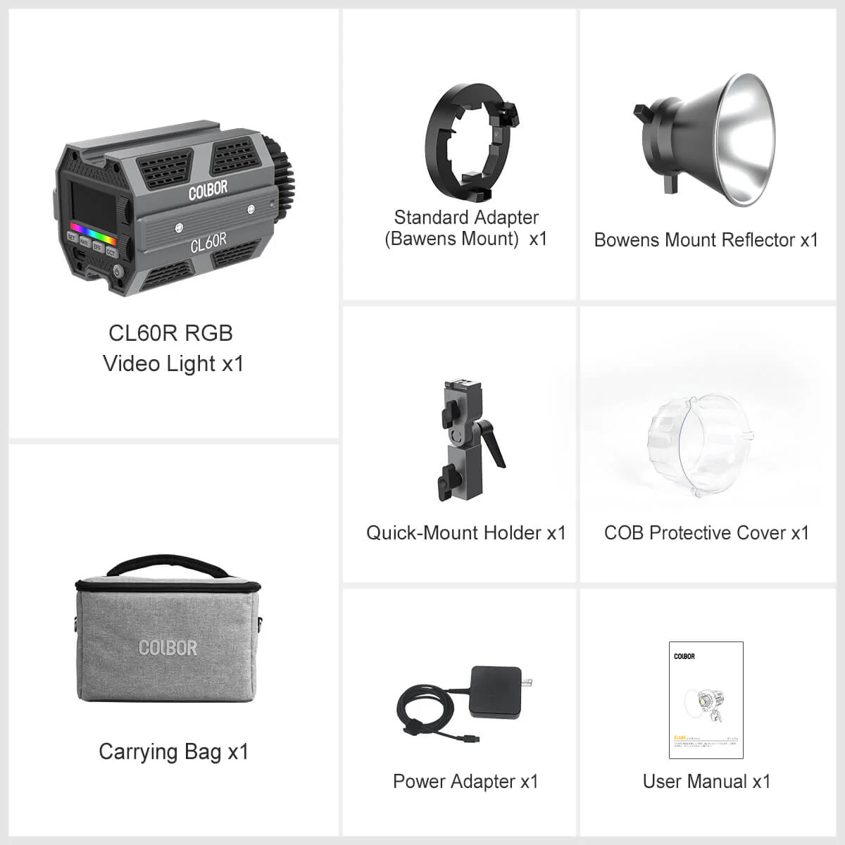 COLBOR CL60R 65W RGB Video Light for Studio and Individual Photography - Image 9