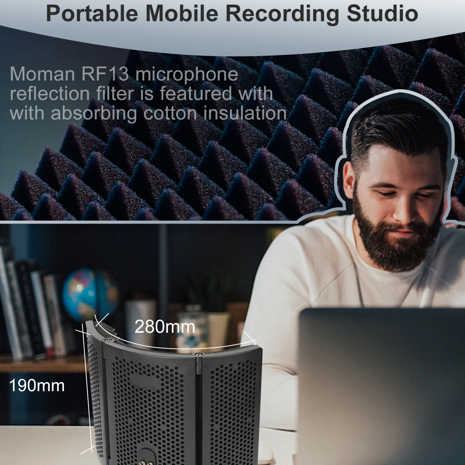 Moman RF13 Sound Shield for Recording - Image 5