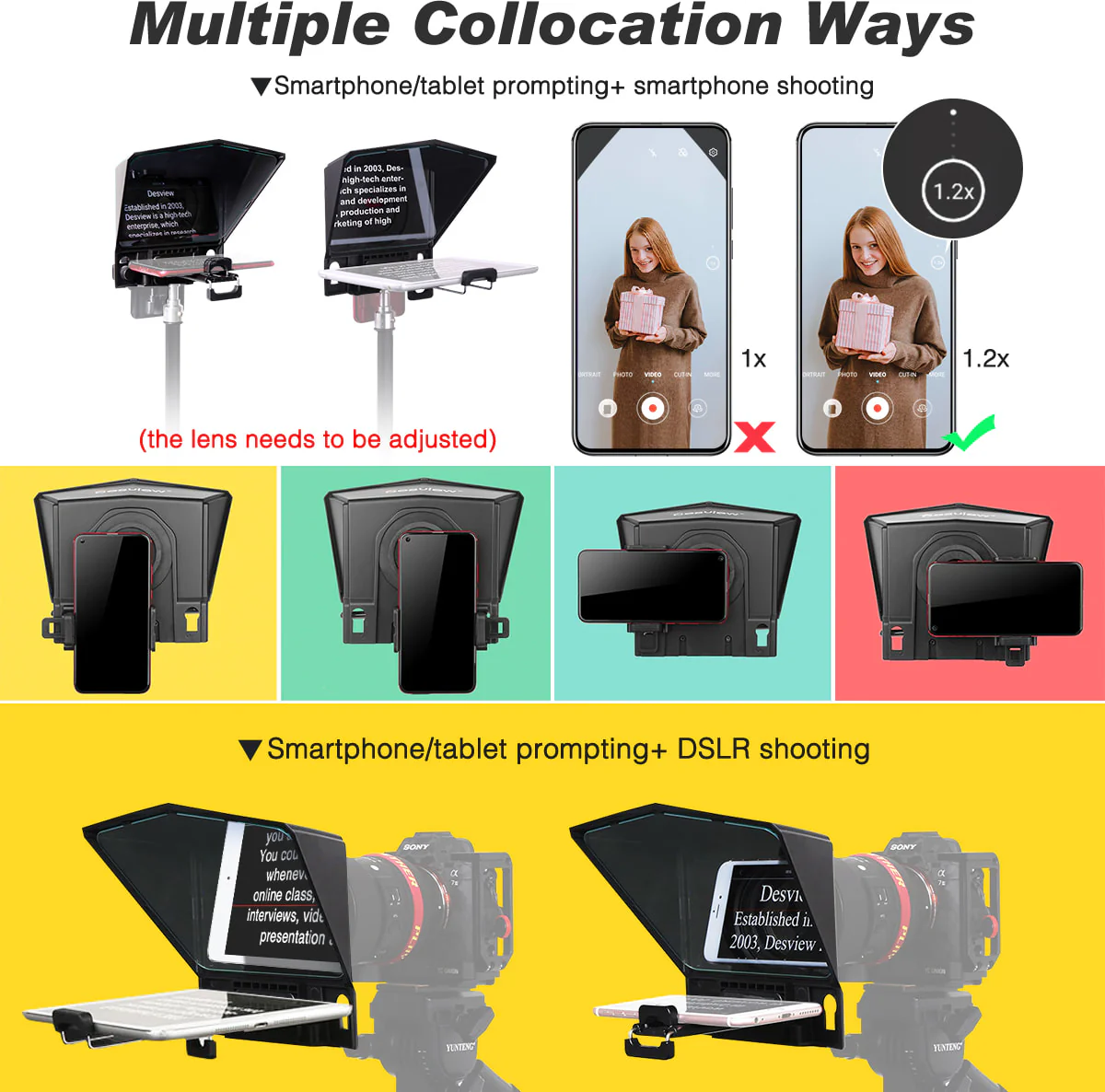 Desview T2 Teleprompter for Cell Phone - Image 4