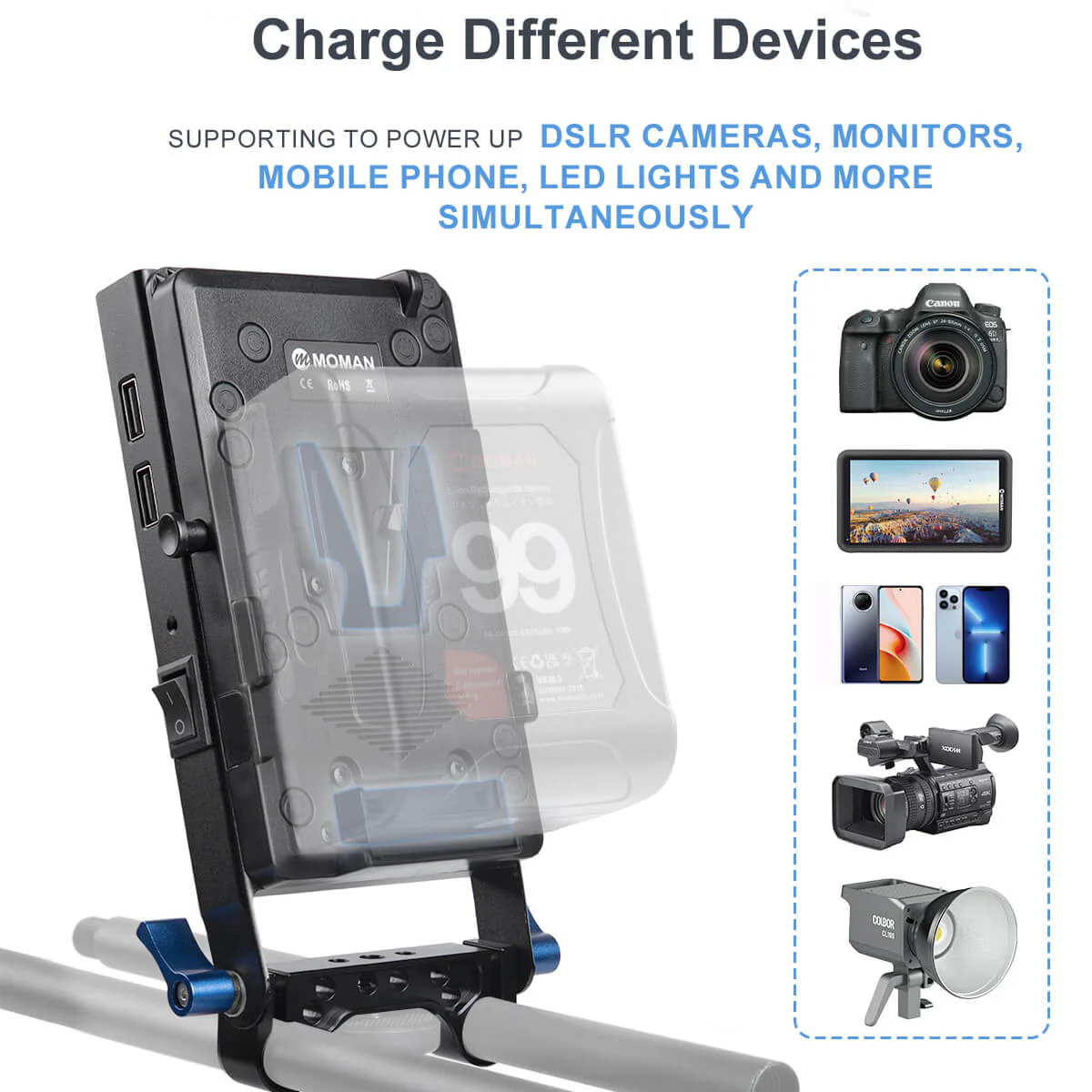 Moman VBP V Lock Battery Plate - Image 4
