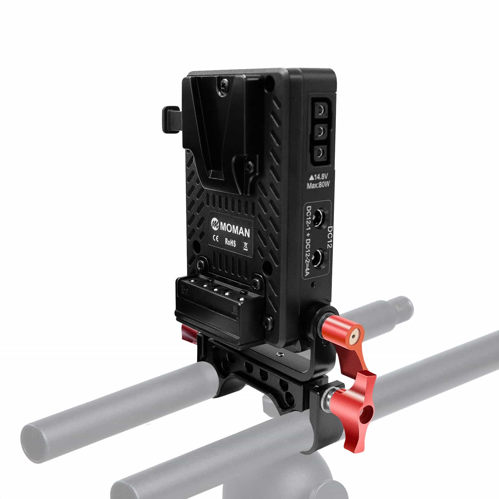 Moman MVBP V Mount Battery Plate for BMPCC 4K, Compatible with Light Stands, Tripods or Rods - Image 2