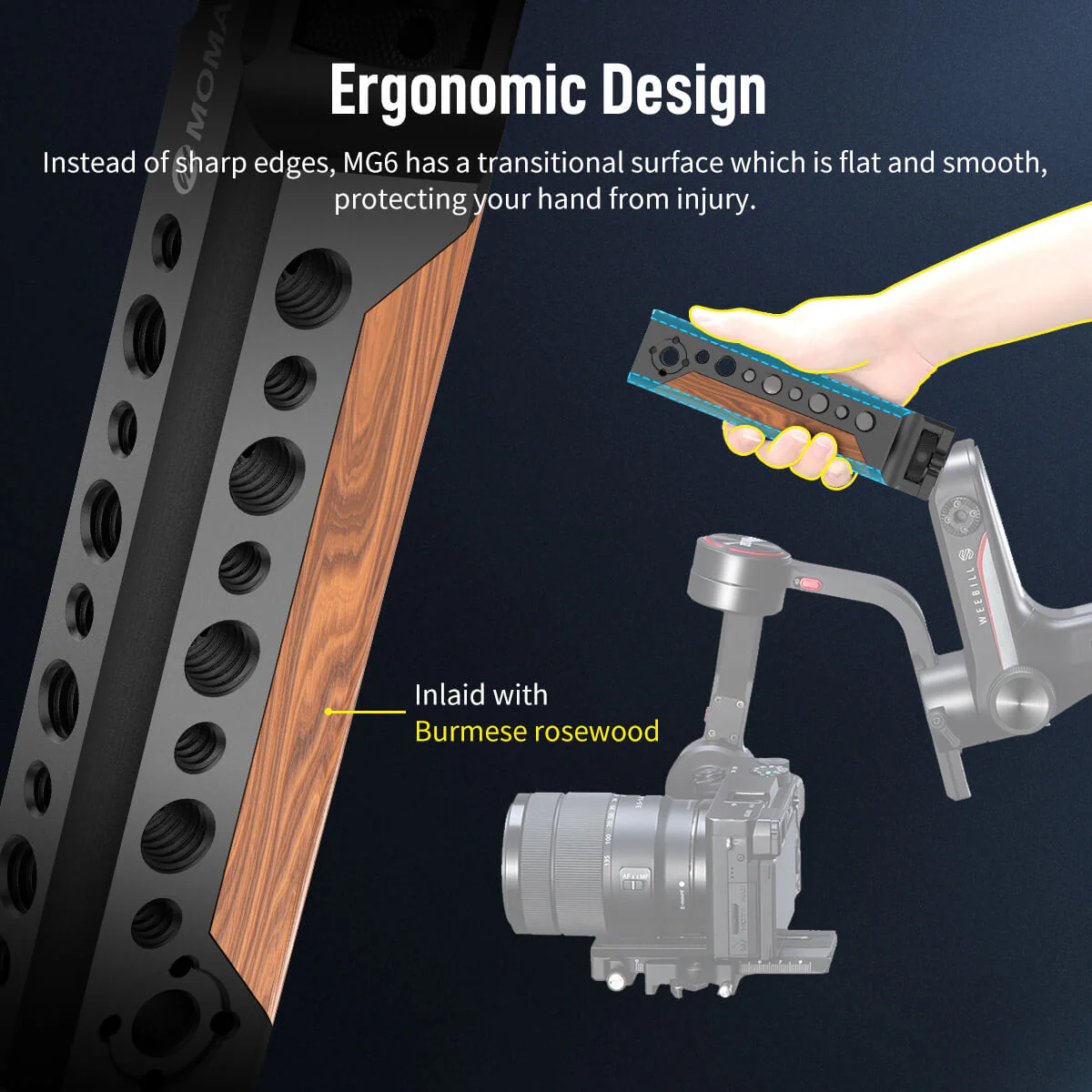 Moman MG6 Video Camera Stabilizer - Image 3