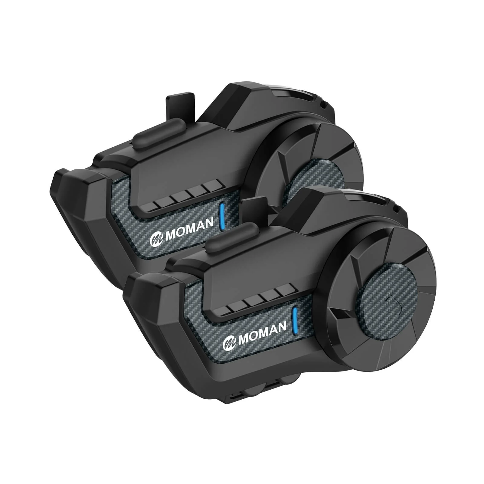 Moman H2 Pro Voice Activated Intercom for Two Motorcycle Riders, Wireless Communication, Music Share, FM Radio Featured (Single or Two Packs) - Image 12