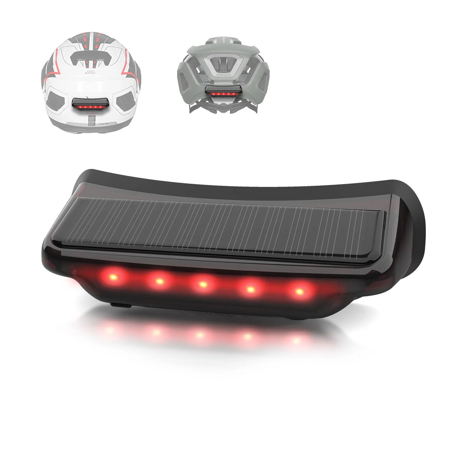 Moman HL1S Wireless Brake Light for Motorcycle, Auto Brake Detection, Solar & USB-C Charging, IPX4 Waterproof